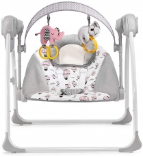 Шезлонг-гойдалка Kinderkraft Flo Pink